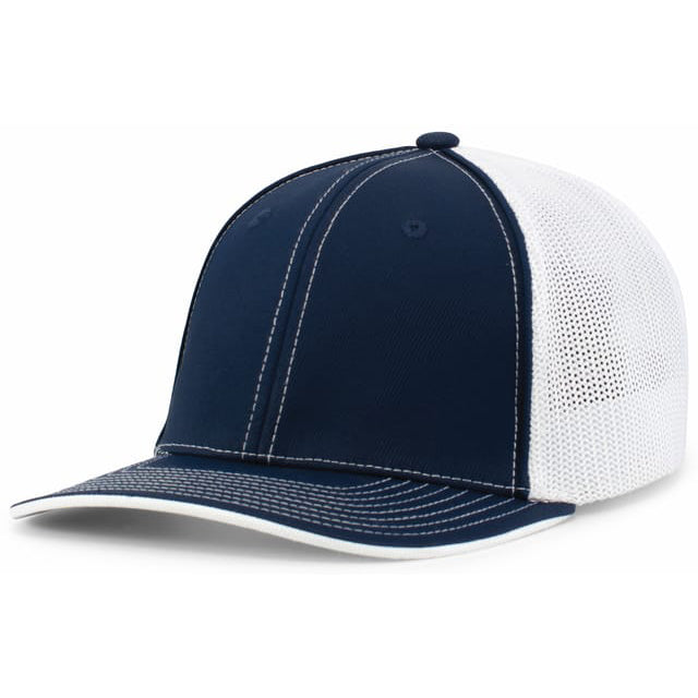 Pacific Headwear 404M M3 Trucker Pacflex (Flexible Fitted) w/Three Tier Block Design