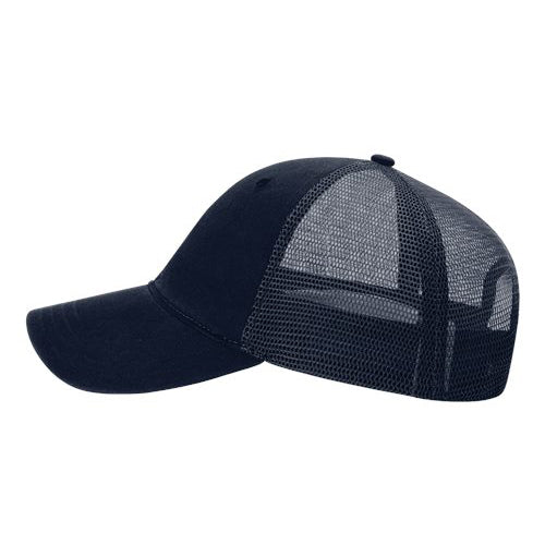 Richardson 111 Garment Washed Mesh Hat (Snapback) w/ Three Tier Block Design