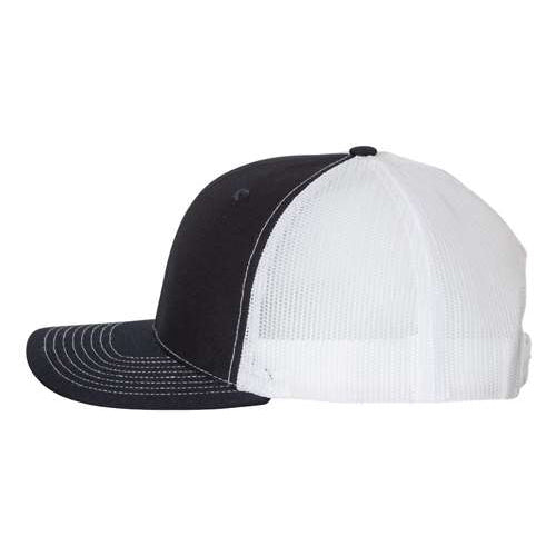 Richardson 112 Mid Profile Trucker Mesh Hat (Snapback) w/ Three Tier Block Design