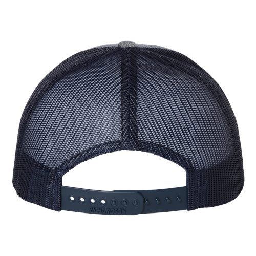 Richardson 115CH Low Profile Trucker Mesh Hat (Snapback) w/ Three Tier Block Design