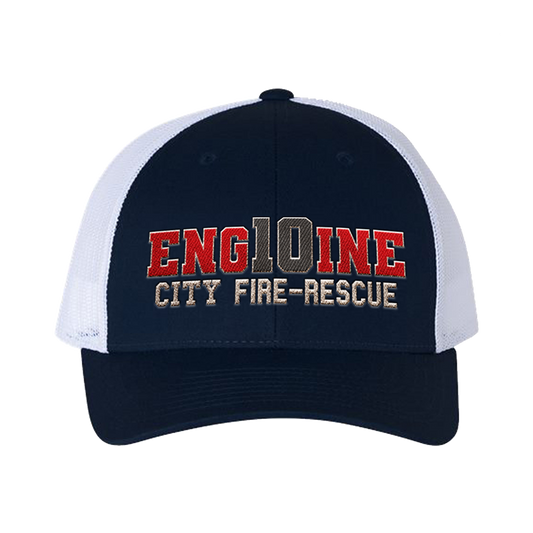 Richardson 115 Low Profile Trucker Mesh Hat (Snapback) w/ Two Tier Block Design