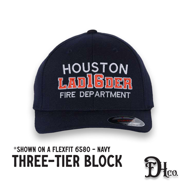 Flexfit 6580 Pro-Formance Hat (Flexible Fit) w/Three Tier Block Design