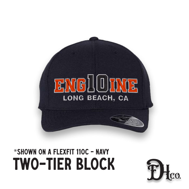 Flexfit 110C Pro-Formance Hat (Adjustable Velcro) w/Two Tier Block Design